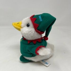 Aflac Talking Plush 6” Christmas Holiday Elf 2015 Duck